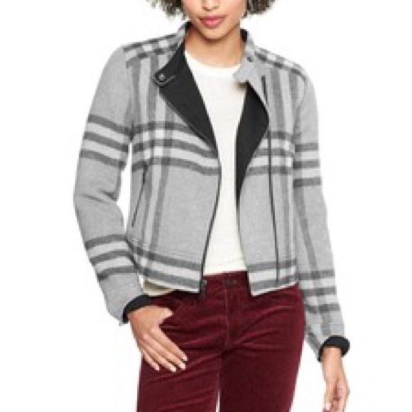 GAP Jackets & Blazers - GAP Wool Plaid Moro Jacket